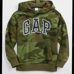 Kids Camo Gap Logo Pullover Hoodie